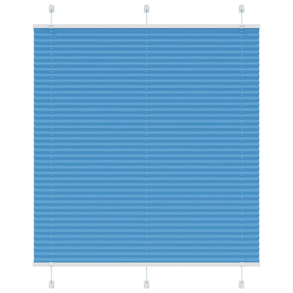 vidaXL Plissee Blau 120x100 cm Stoffbreite 119,4 cm Polyester