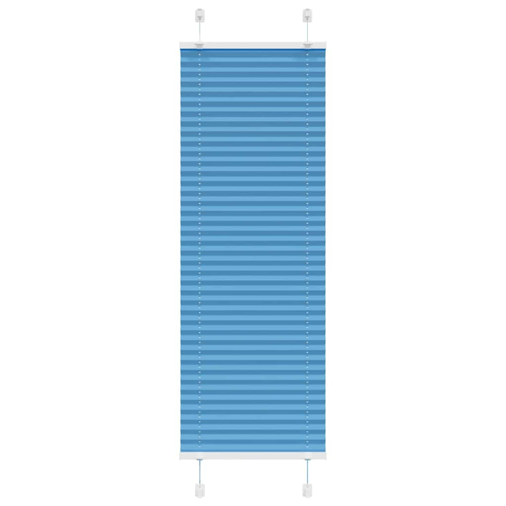 vidaXL Plissee Blau 40x150 cm Stoffbreite 39,4 cm Polyester