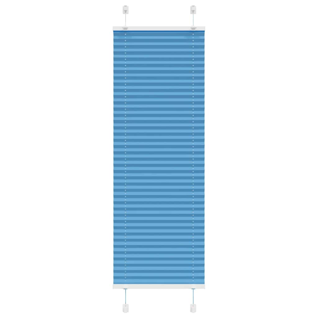 vidaXL Plissee Blau 45x150 cm Stoffbreite 44,4 cm Polyester