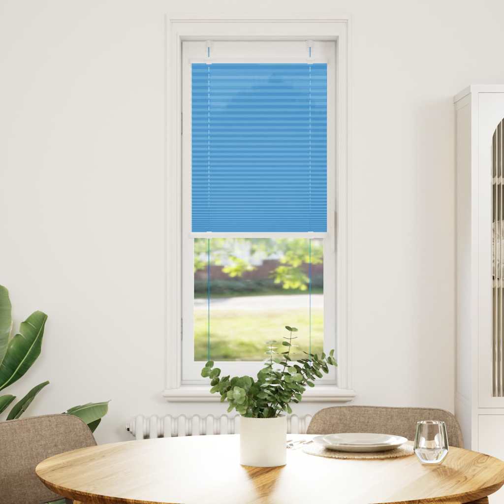 vidaXL Plissee Blau 50x150 cm Stoffbreite 49,4 cm Polyester