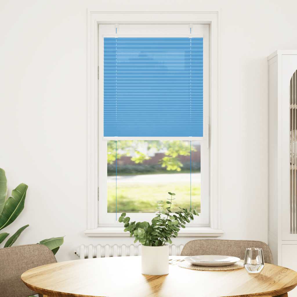 vidaXL Store plissé bleu 60x150 cm Largeur du tissu 59,4 cm Polyester