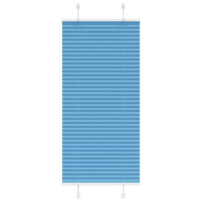 vidaXL Store plissé bleu 65x150 cm Largeur du tissu 64,4 cm Polyester
