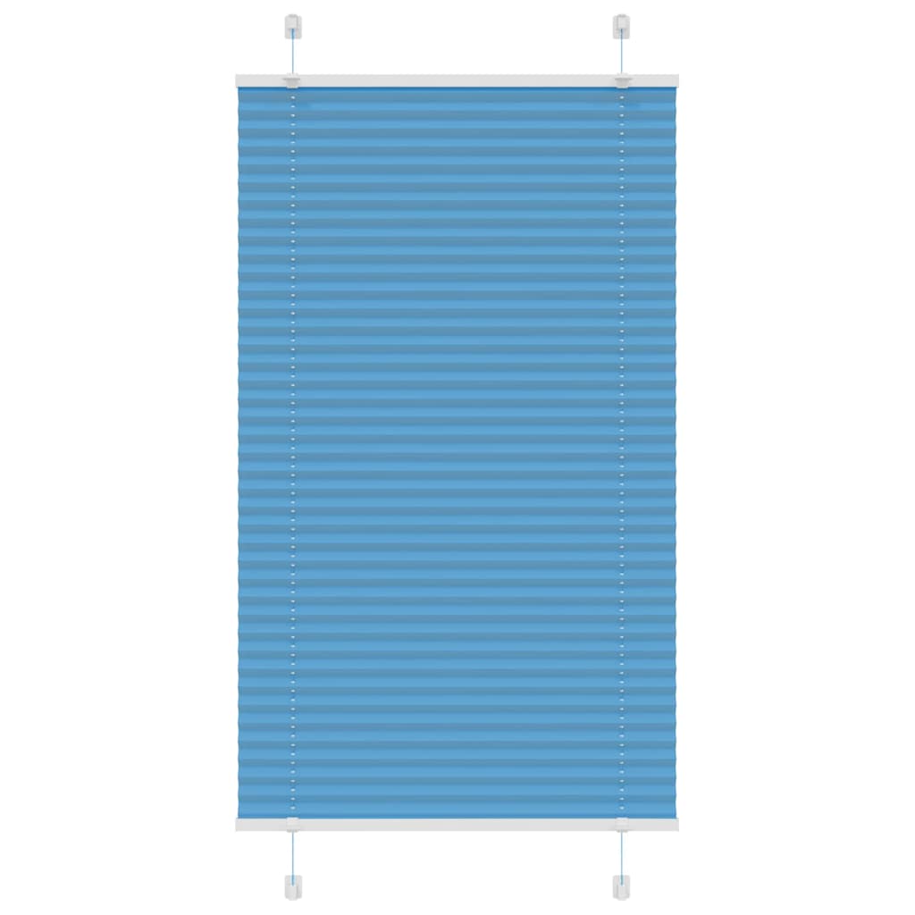 vidaXL Store plissé bleu 75x150 cm largeur du tissu 74,4 cm polyester
