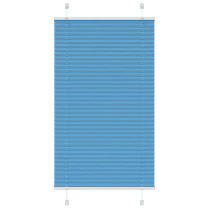 vidaXL Store plissé bleu 75x150 cm largeur du tissu 74,4 cm polyester