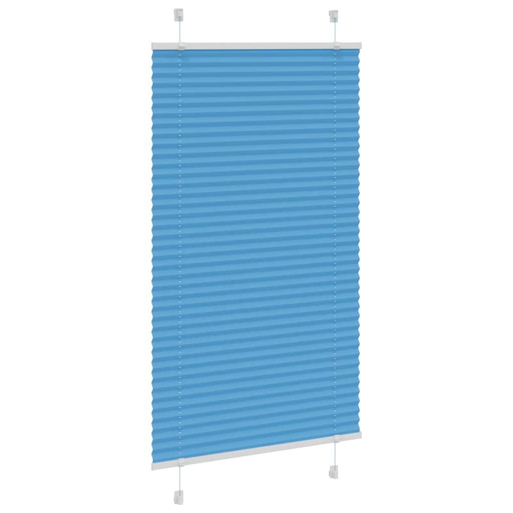vidaXL Store plissé bleu 75x150 cm largeur du tissu 74,4 cm polyester