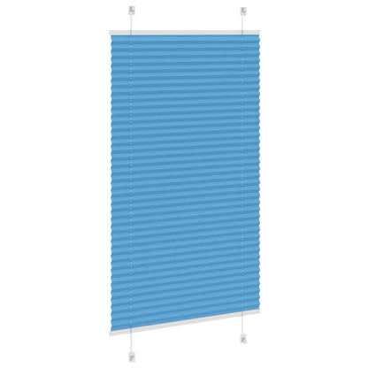 vidaXL Store plissé bleu 75x150 cm largeur du tissu 74,4 cm polyester