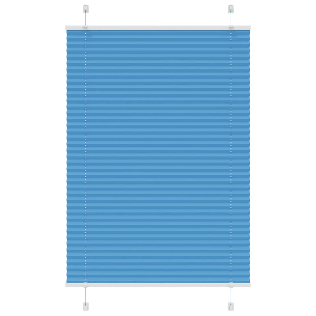 vidaXL Plissee Blau 100x150 cm Stoffbreite 99,4 cm Polyester