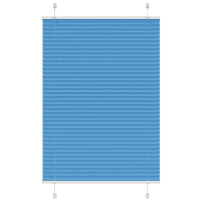 vidaXL Plissee Blau 100x150 cm Stoffbreite 99,4 cm Polyester