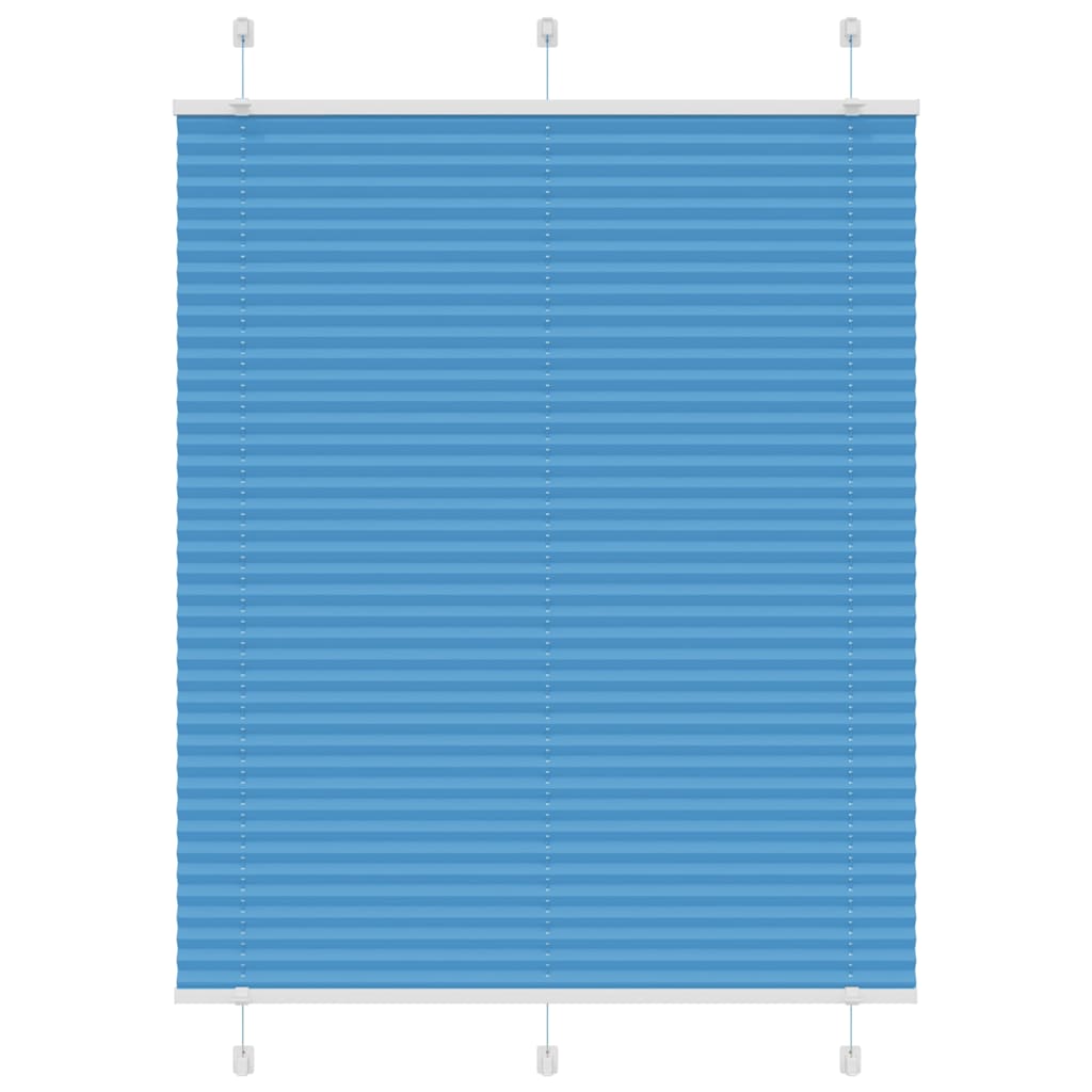 vidaXL Plissee Blau 105x150 cm Stoffbreite 104,4 cm Polyester