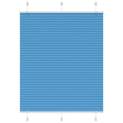 vidaXL Plissee Blau 105x150 cm Stoffbreite 104,4 cm Polyester