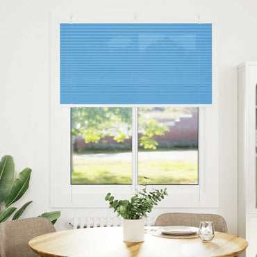 vidaXL Plissee Blau 105x150 cm Stoffbreite 104,4 cm Polyester