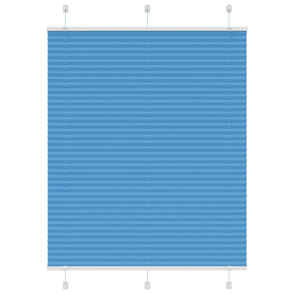 vidaXL Plissee Blau 110x150 cm Stoffbreite 109,4 cm Polyester