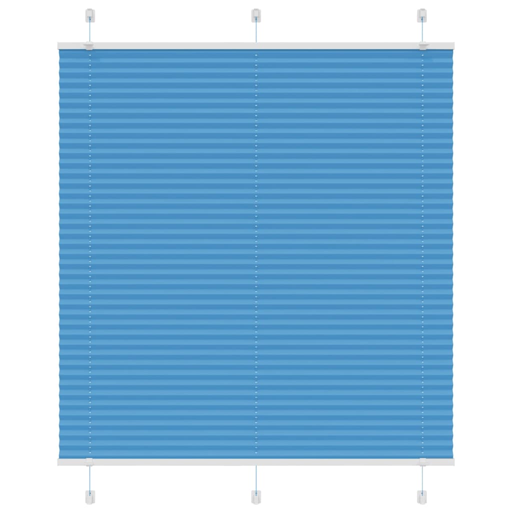 vidaXL Plissee Blau 115x150 cm Stoffbreite 114,4 cm Polyester