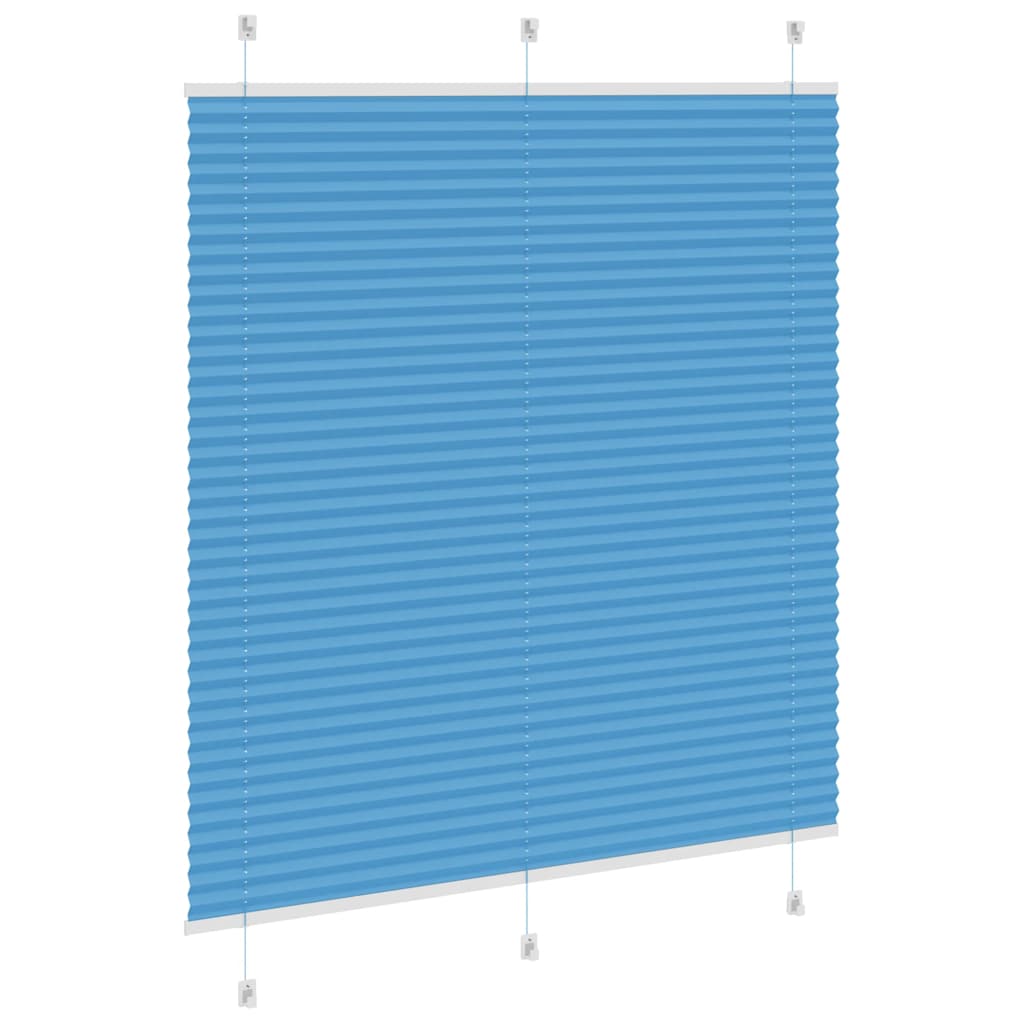 vidaXL Plissee Blau 115x150 cm Stoffbreite 114,4 cm Polyester