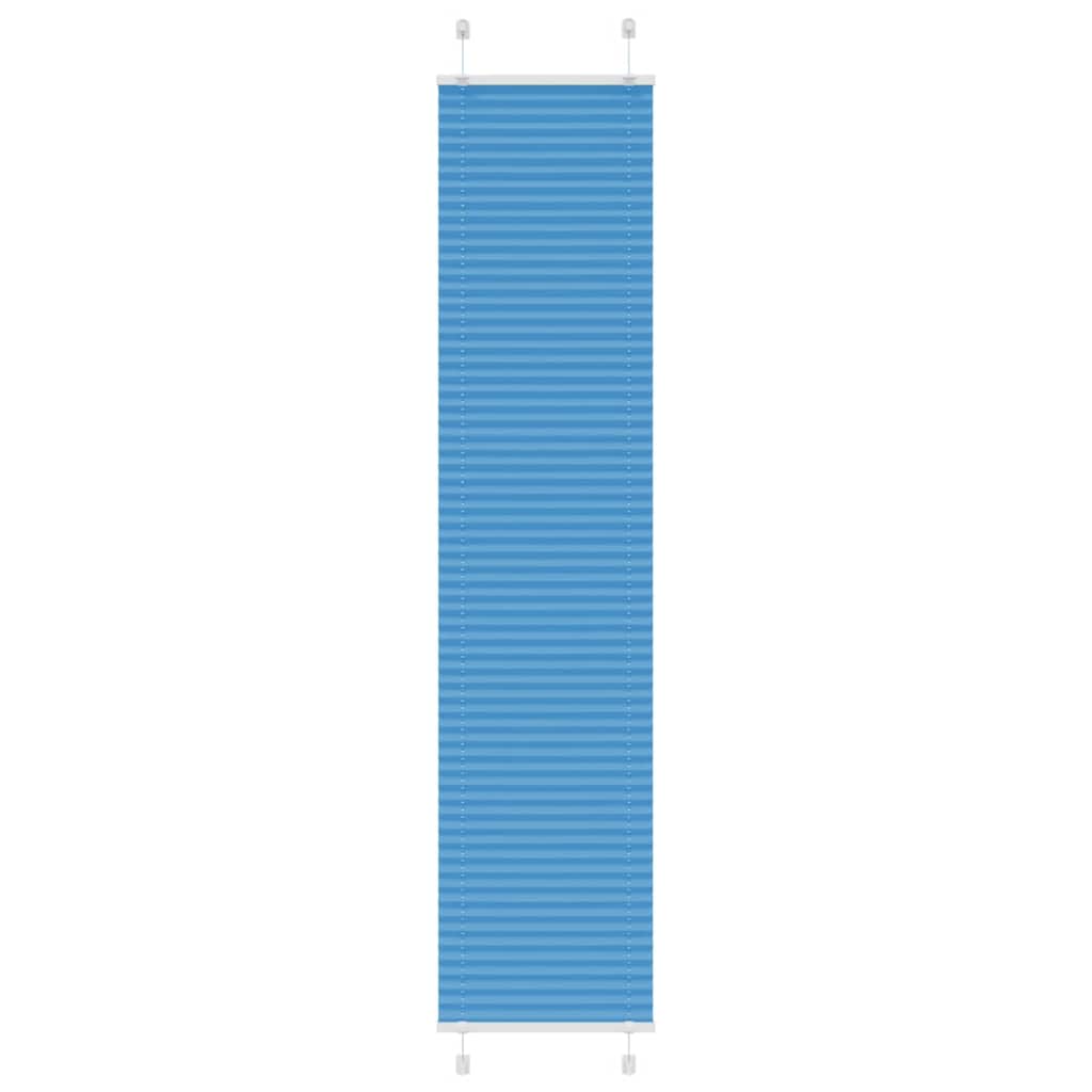 vidaXL Plissee Blau 40x200 cm Stoffbreite 39,4 cm Polyester