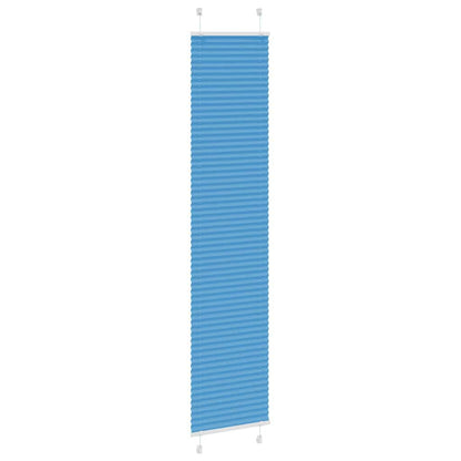 vidaXL Plissee Blau 40x200 cm Stoffbreite 39,4 cm Polyester