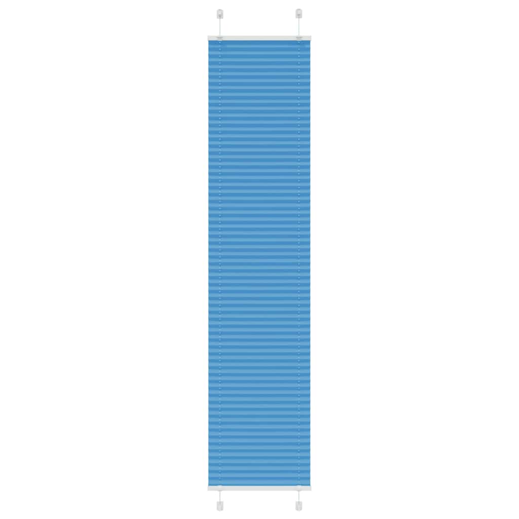 vidaXL Store plissé bleu 45x200 cm Largeur du tissu 44,4 cm Polyester