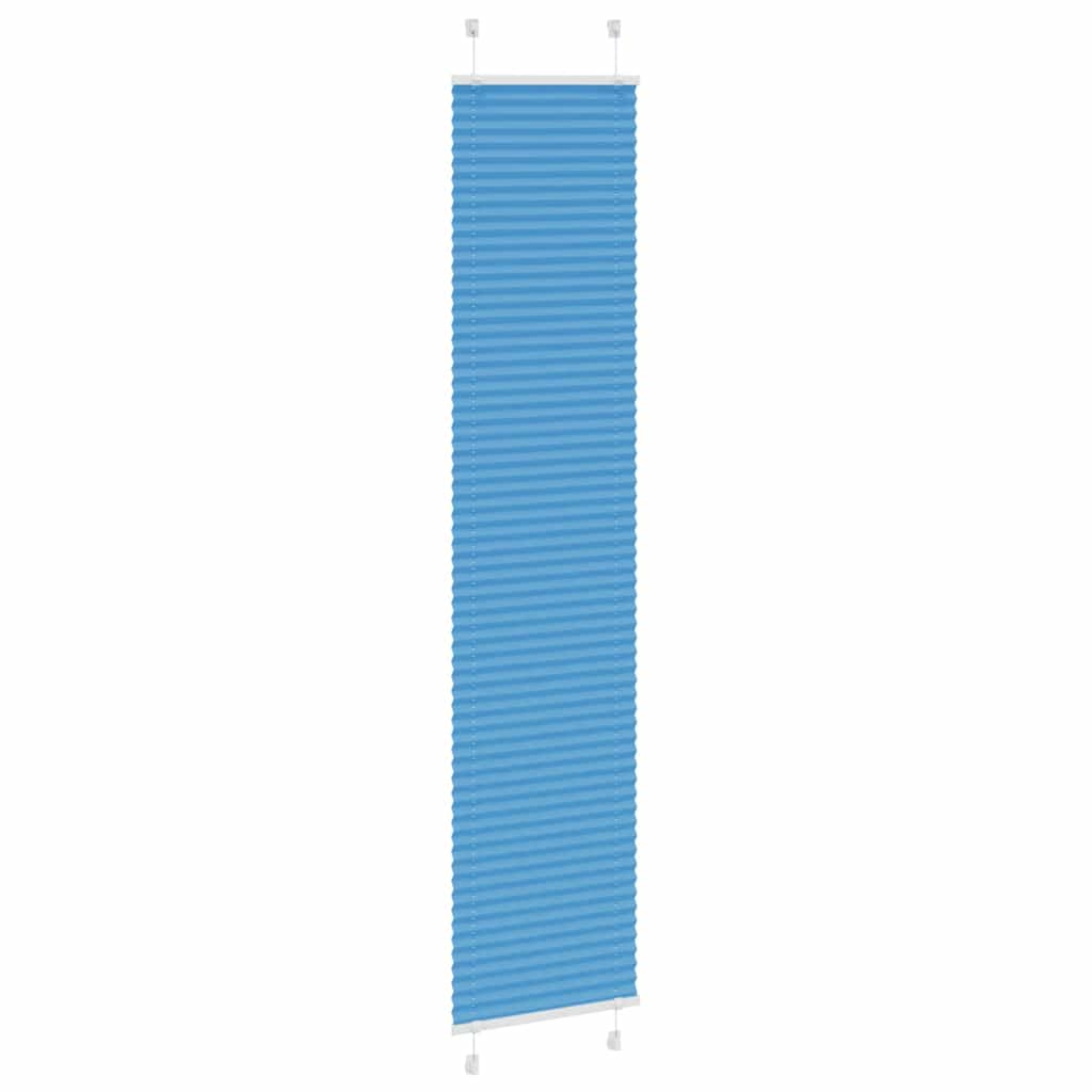 vidaXL Store plissé bleu 45x200 cm Largeur du tissu 44,4 cm Polyester