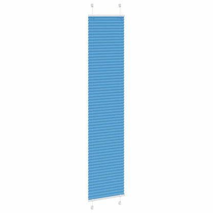 vidaXL Store plissé bleu 45x200 cm Largeur du tissu 44,4 cm Polyester