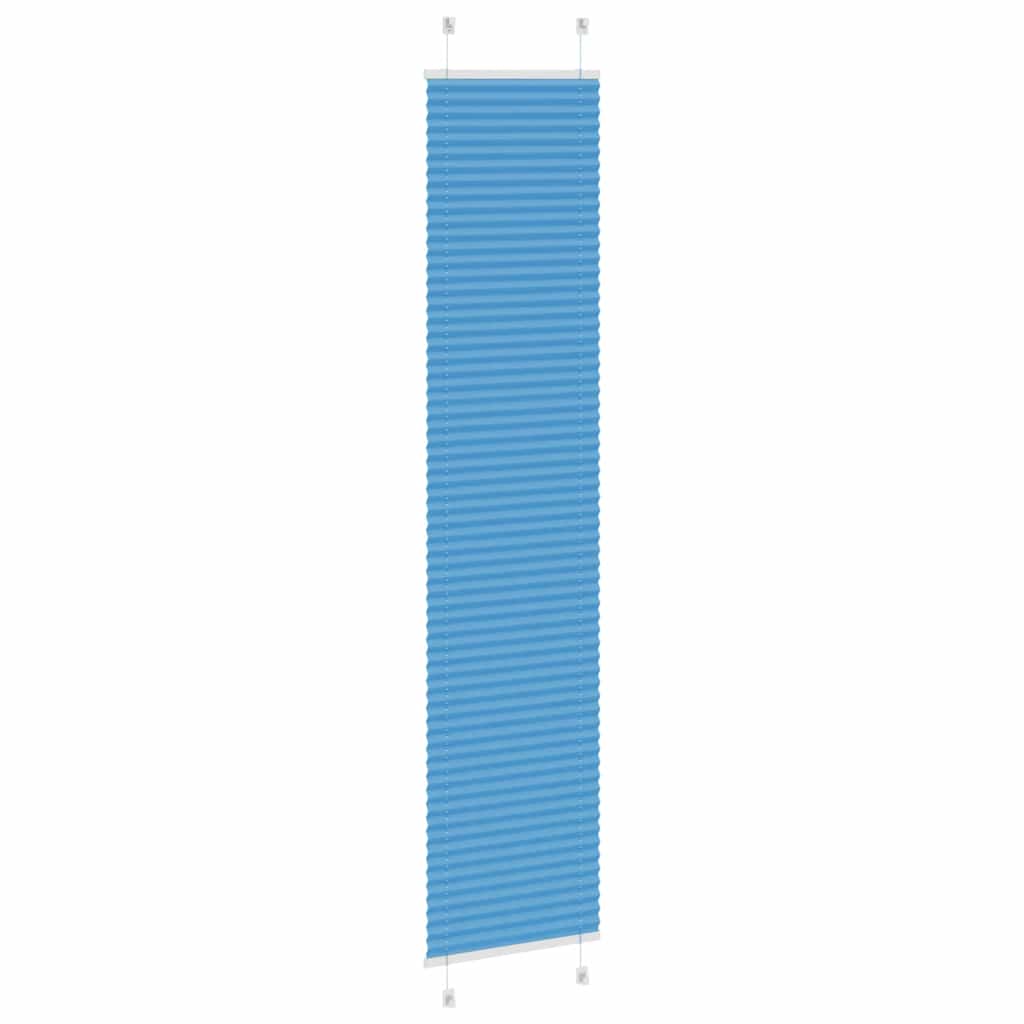 vidaXL Store plissé bleu 45x200 cm Largeur du tissu 44,4 cm Polyester