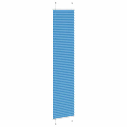 vidaXL Store plissé bleu 45x200 cm Largeur du tissu 44,4 cm Polyester