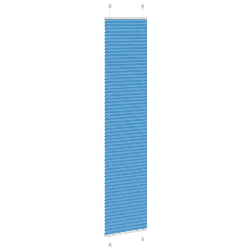 vidaXL Store plissé Bleu 50x200 cm Largeur du tissu 49,4 cm Polyester