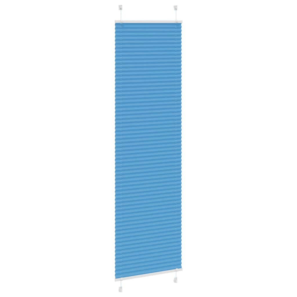 vidaXL Store plissé bleu 60x200 cm Largeur du tissu 59,4 cm Polyester