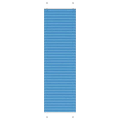 vidaXL Plissee Blau 65x200 cm Stoffbreite 64,4 cm Polyester