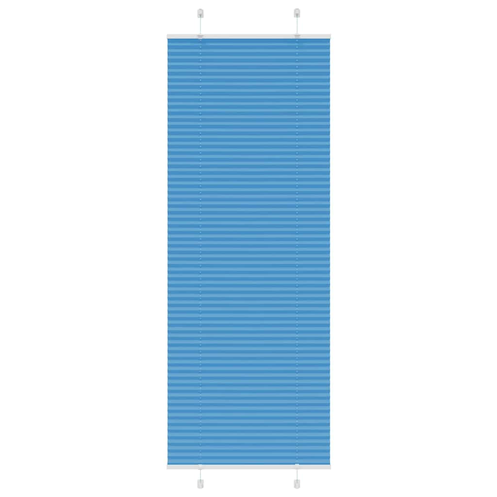 vidaXL Plissee Blau 70x200 cm Stoffbreite 69,4 cm Polyester