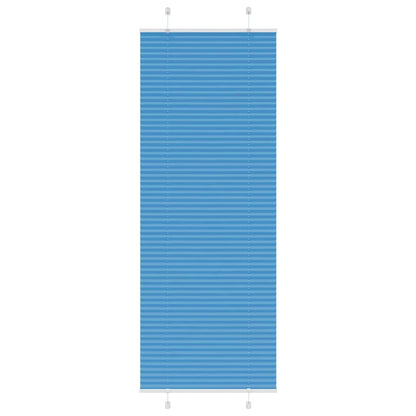 vidaXL Plissee Blau 70x200 cm Stoffbreite 69,4 cm Polyester