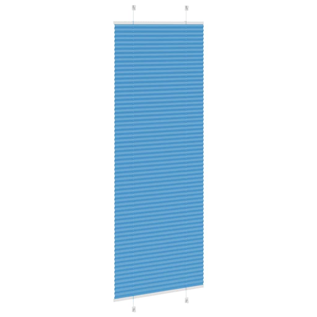 vidaXL Plissee Blau 70x200 cm Stoffbreite 69,4 cm Polyester