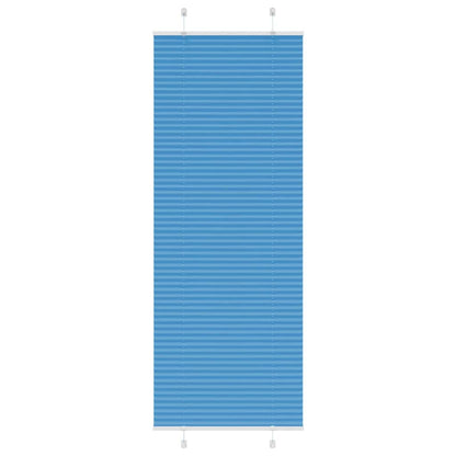 vidaXL Store plissé bleu 75x200 cm Largeur du tissu 74,4 cm Polyester