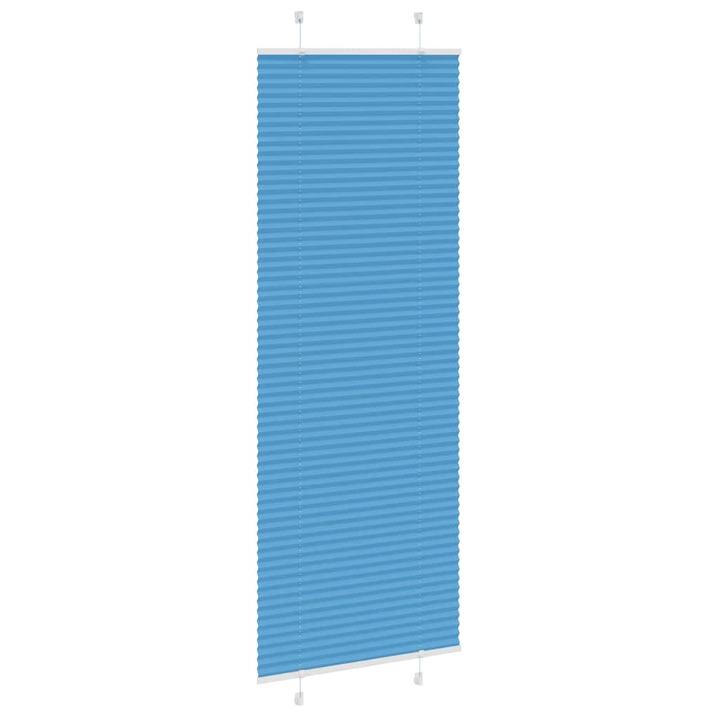 vidaXL Store plissé bleu 75x200 cm Largeur du tissu 74,4 cm Polyester