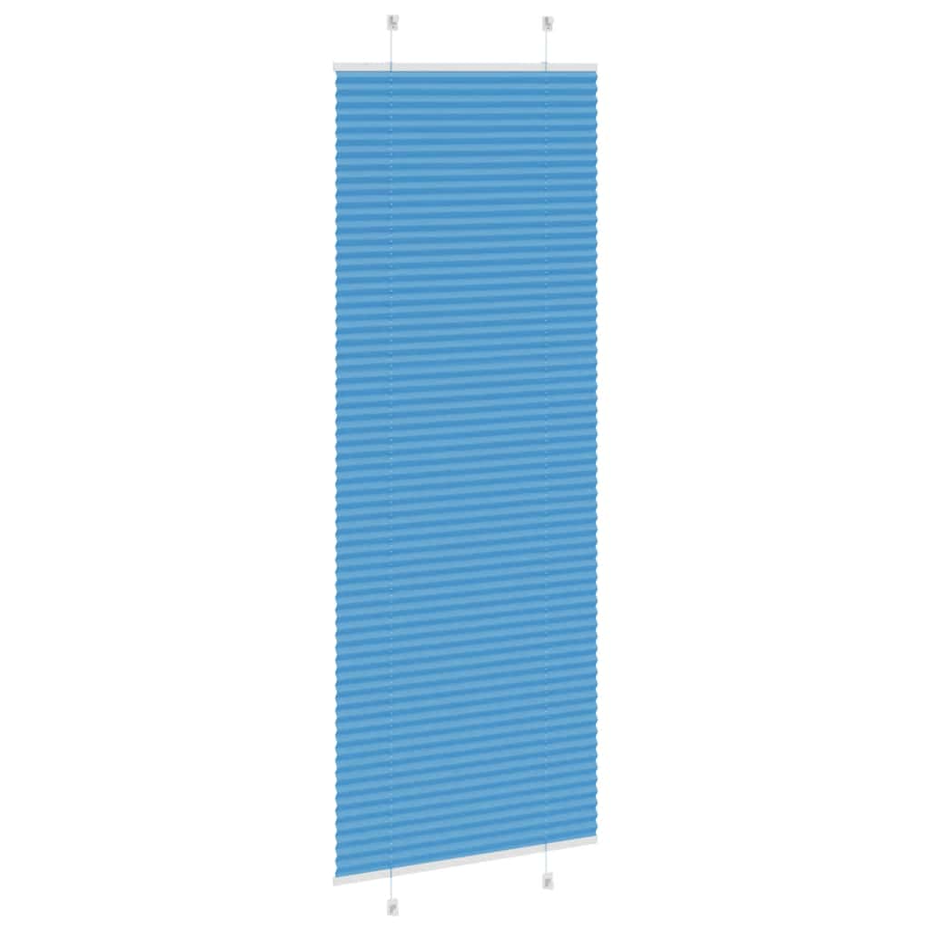 vidaXL Store plissé bleu 75x200 cm Largeur du tissu 74,4 cm Polyester