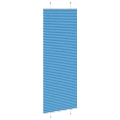 vidaXL Store plissé bleu 75x200 cm Largeur du tissu 74,4 cm Polyester