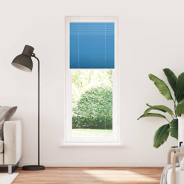 vidaXL Plissee Blau 80x200 cm Stoffbreite 79,4 cm Polyester