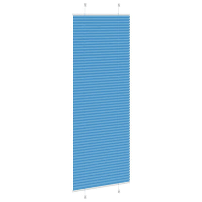 vidaXL Plissee Blau 80x200 cm Stoffbreite 79,4 cm Polyester