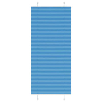 vidaXL Plissee Blau 85x200 cm Stoffbreite 84,4 cm Polyester