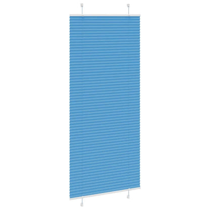 vidaXL Store plissé bleu 90x200 cm, largeur du tissu 89,4 cm polyester