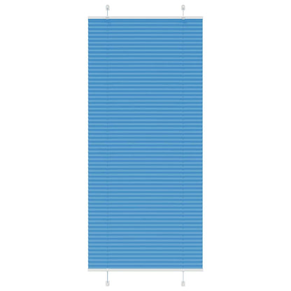 vidaXL Store plissé bleu 95x200 cm Largeur du tissu 94,4 cm Polyester