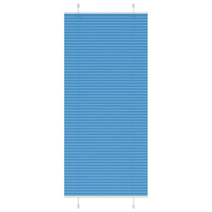vidaXL Plissee Blau 100x200 cm Stoffbreite 99,4 cm Polyester