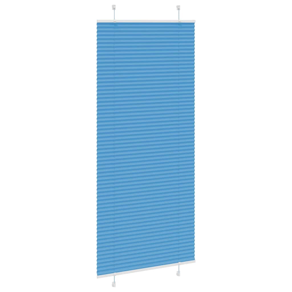 vidaXL Plissee Blau 100x200 cm Stoffbreite 99,4 cm Polyester