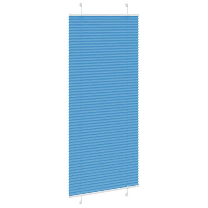 vidaXL Plissee Blau 100x200 cm Stoffbreite 99,4 cm Polyester