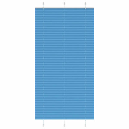vidaXL Store plissé bleu 105x200 cm Largeur du tissu 104,4 cm Polyester