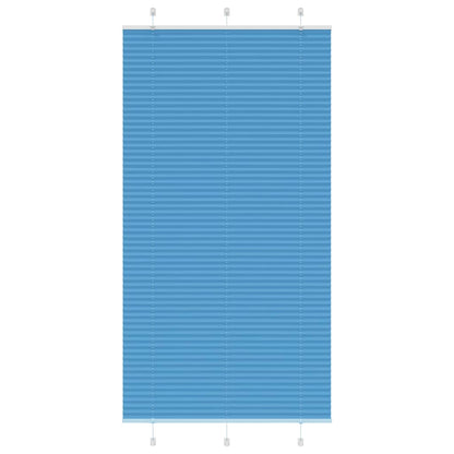 vidaXL Plissee Blau 110x200 cm Stoffbreite 109,4 cm Polyester