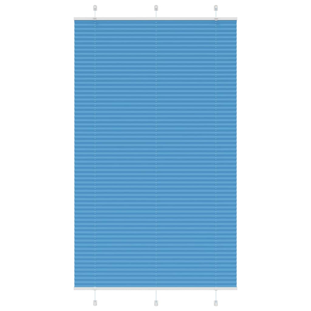 vidaXL Plissee Blau 115x200 cm Stoffbreite 114,4 cm Polyester