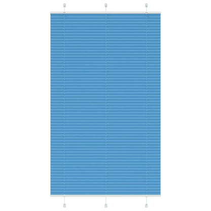 vidaXL Plissee Blau 115x200 cm Stoffbreite 114,4 cm Polyester
