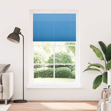vidaXL Plissee Blau 115x200 cm Stoffbreite 114,4 cm Polyester
