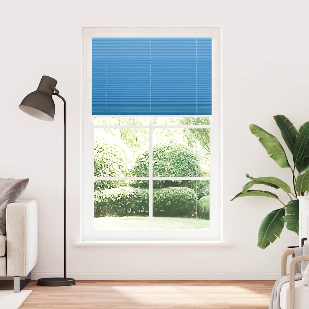 vidaXL Store plissé bleu 120x200 cm Largeur du tissu 119,4 cm Polyester