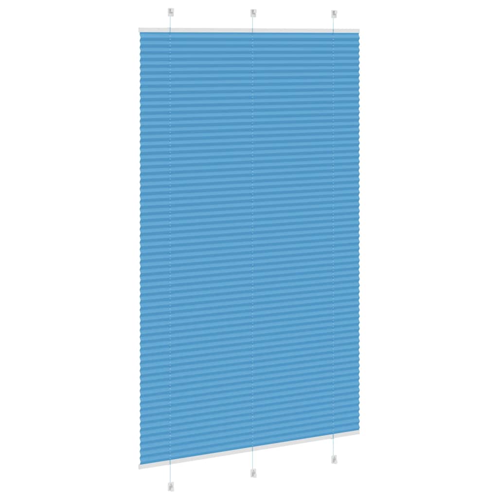 vidaXL Store plissé bleu 120x200 cm Largeur du tissu 119,4 cm Polyester
